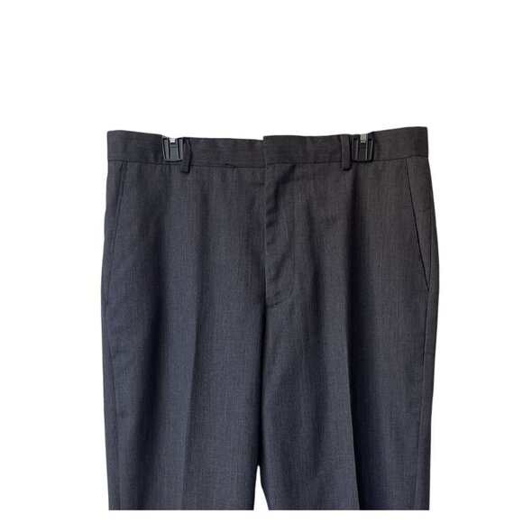 Banana Republic Mens 100% Wool Pants 35X30 Gray Business Dress Classic Work Suit - Picture 2 of 8